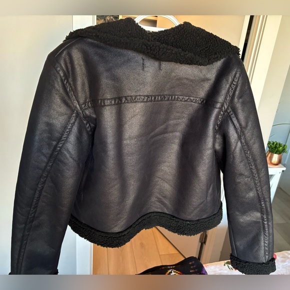 Ardene Faux Shearling Aviator Jacket - Picture 4 of 5